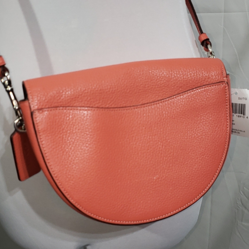 NWT Coach Ellen Crossbody Leather Bag Tangerine - Picture 4 of 13